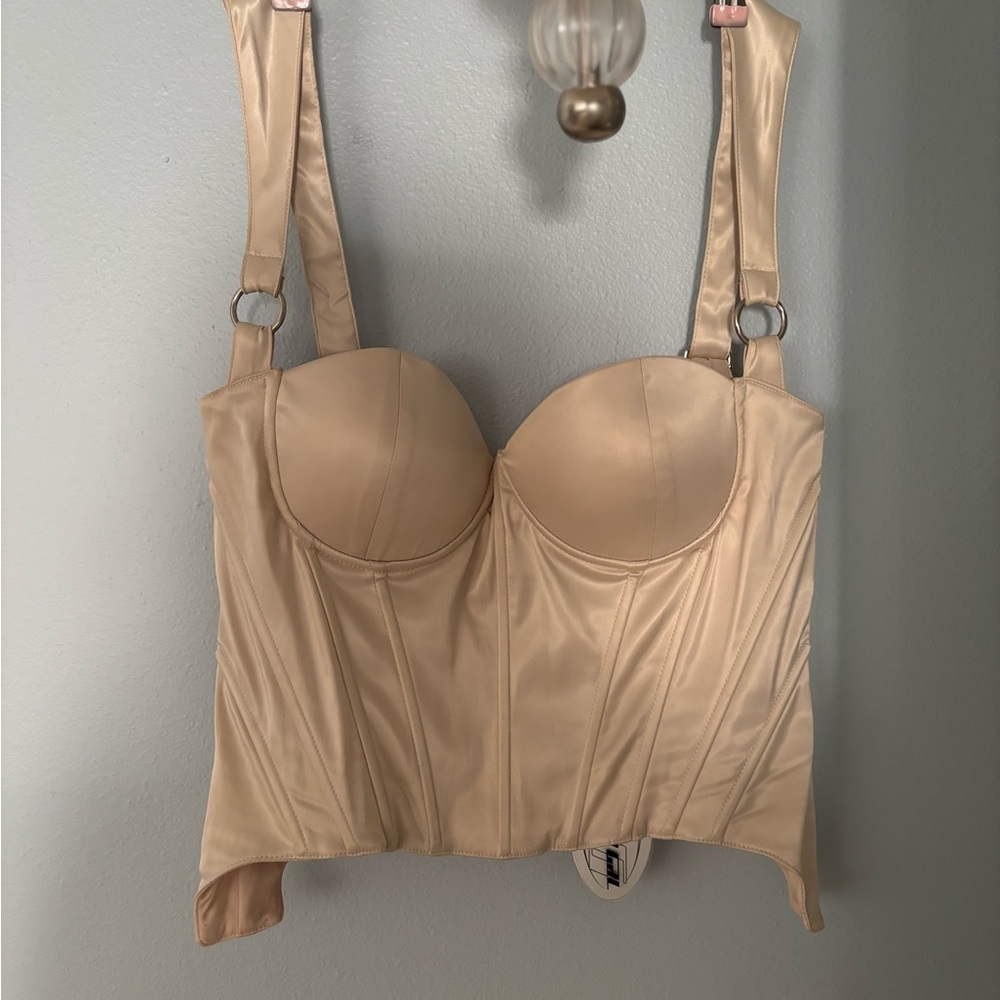 Poster Girl Elegant Cream Corset Top